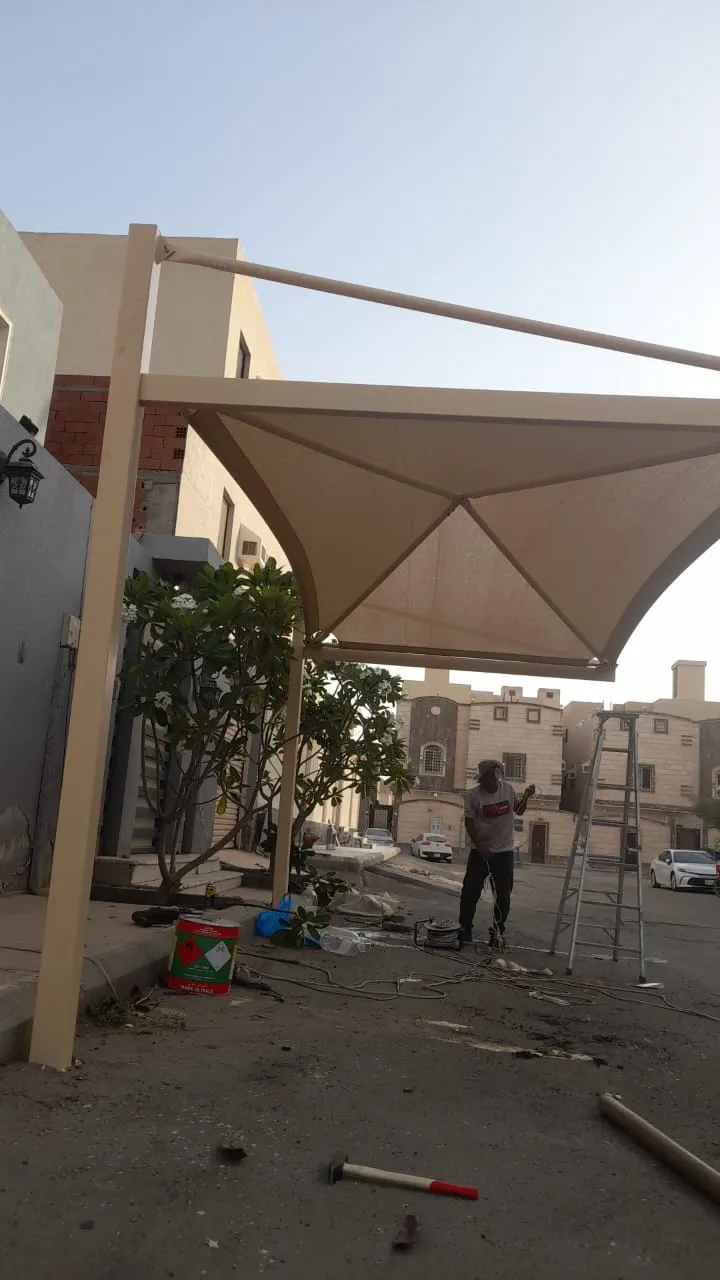تركيب مظلات سيارات في الجبيل