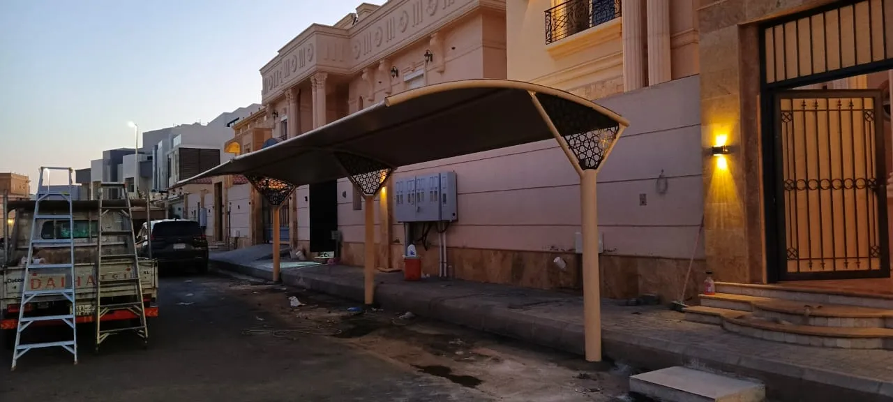 تركيب مظلات وسواتر في الفرسان 