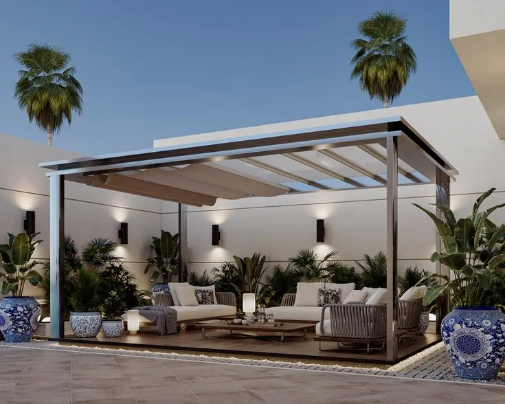 مقاول برجولات بالمنطقة الشرقية: تركيب تصميمات حديثة فاخرة 