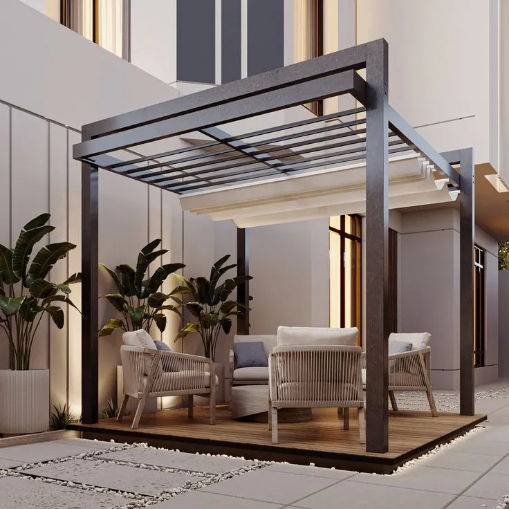 مقاول برجولات بالمنطقة الشرقية: تركيب تصميمات حديثة فاخرة 